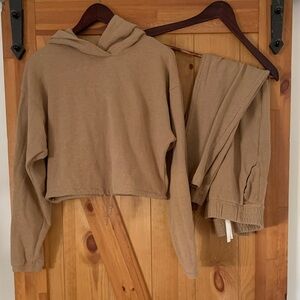 Babaton Tan Track Pants & Joggers Set